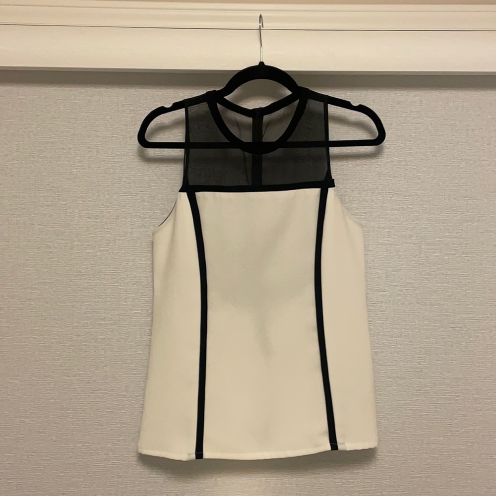 Alc black and white tank top